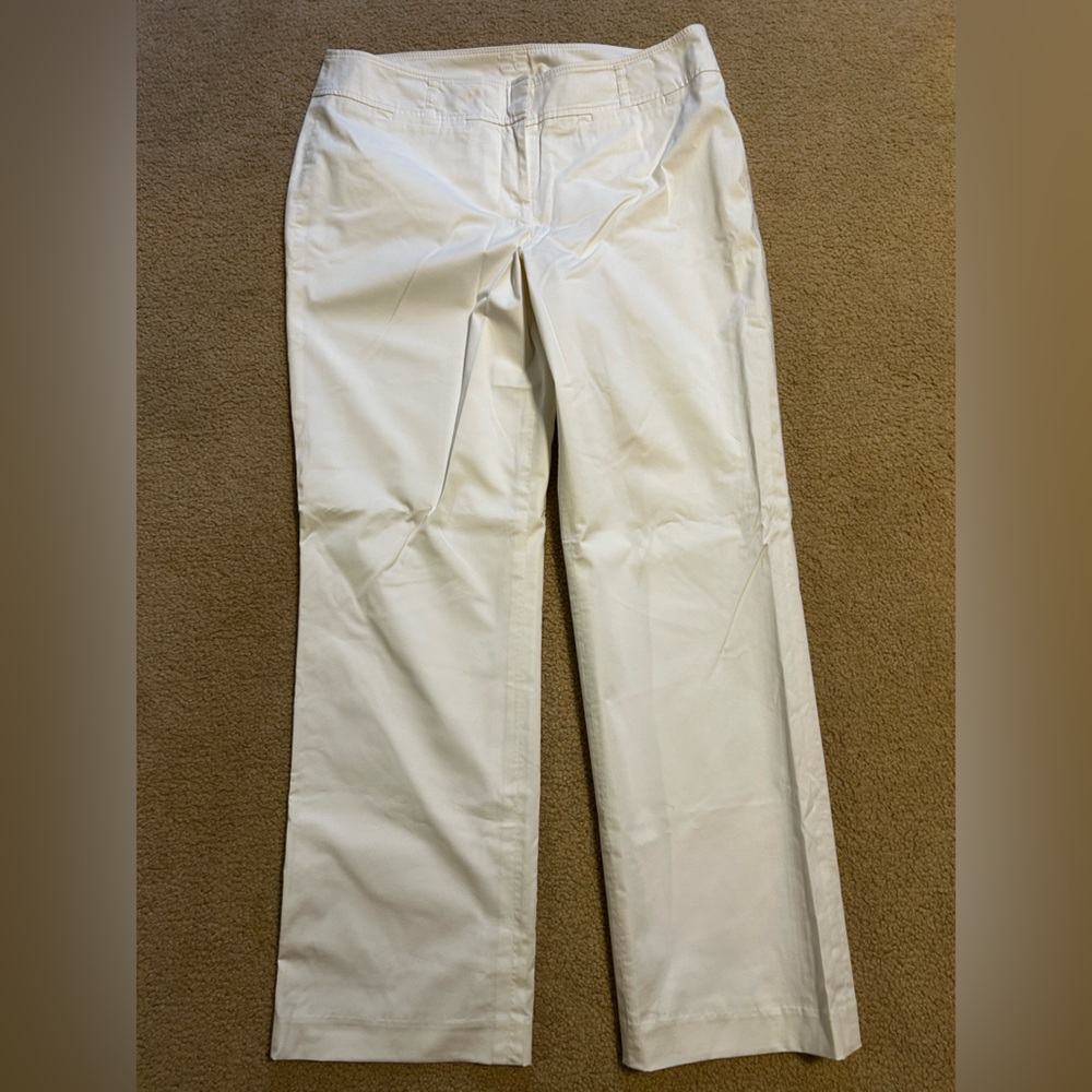 LOFT Women's White Dress Pants (fully lined!)